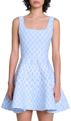 Russel Wave Printed Mini Dress Flowering Girl