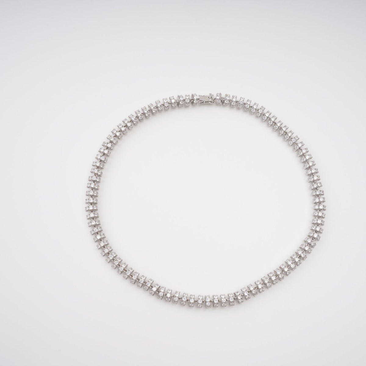 Sandrine Silver-Tone Crystal-Embellished Necklace Flowering Girl