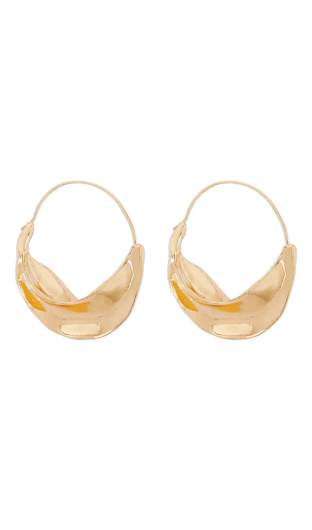 Irregular leaf earrings Flowering Girl