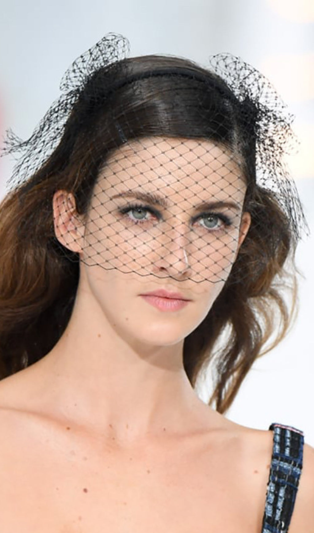 Topper Mesh Net Veil Headband Flowering Girl