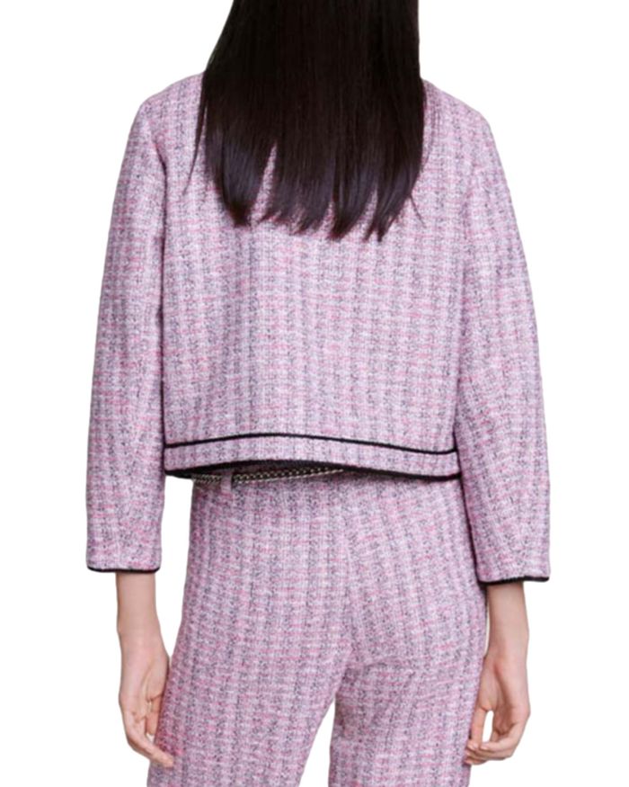 LONG-SLEEVE TWEED BOUCLE JACKET Flowering Girl