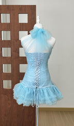 Kelly Mesh Mini Dress Flowering Girl