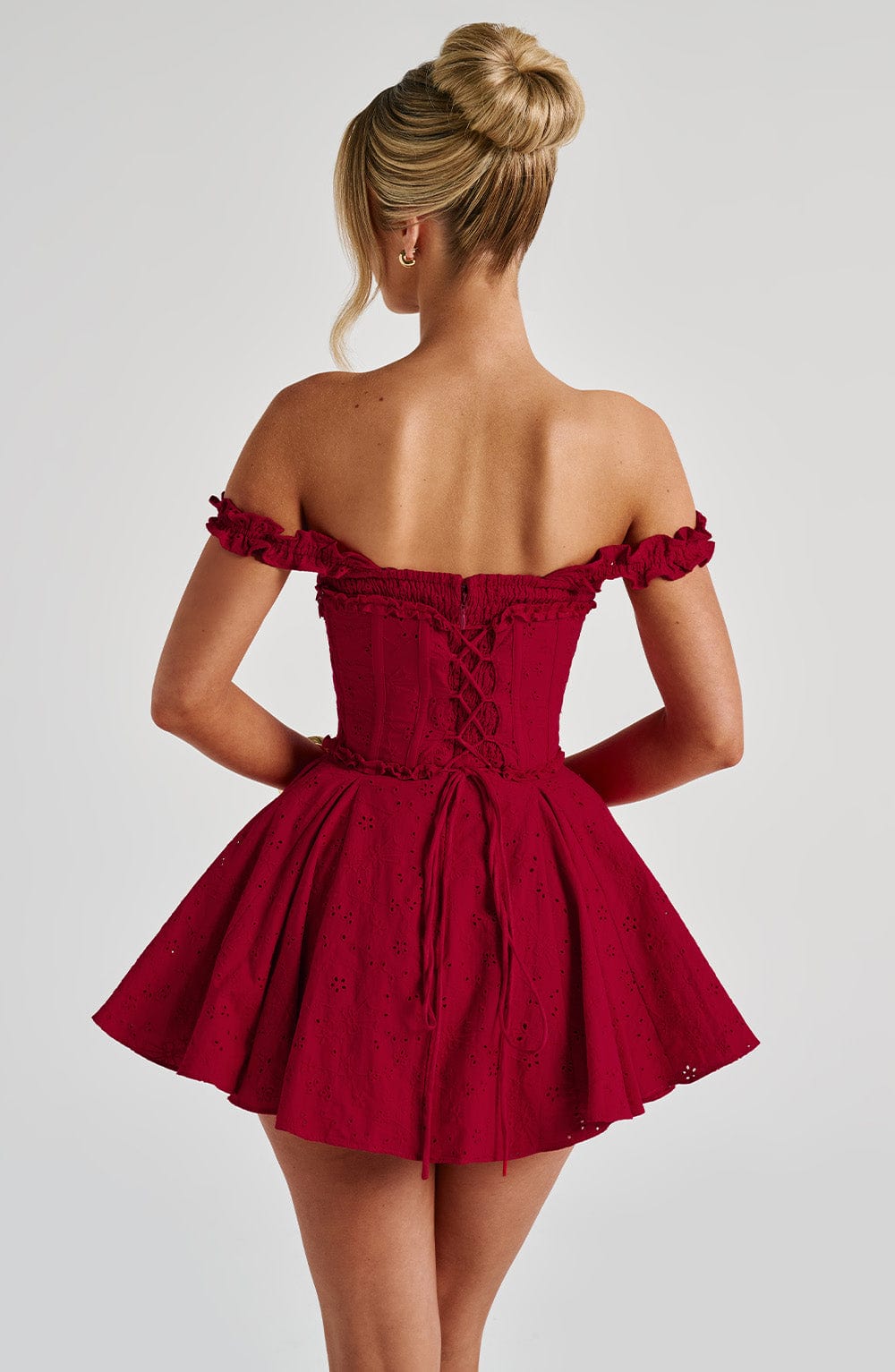 Elva Playsuit - Red Flowering Girl