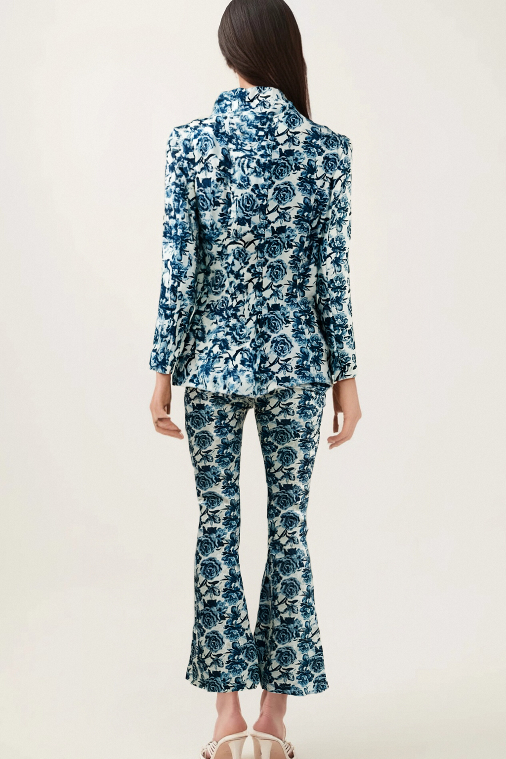 Morgane Floral-Print Jacket & Trousers Matching Set Flowering Girl