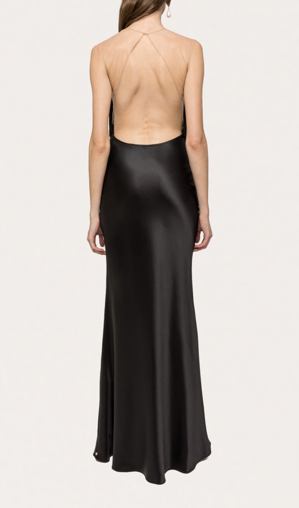 Katell Black Sleeveless Tassel Backless Maxi Dress Flowering Girl