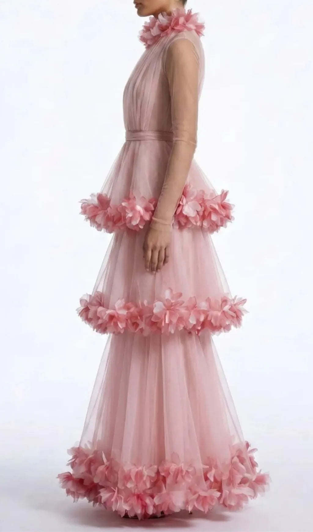 Serano Flower Tiered Maxi Dress Flowering Girl