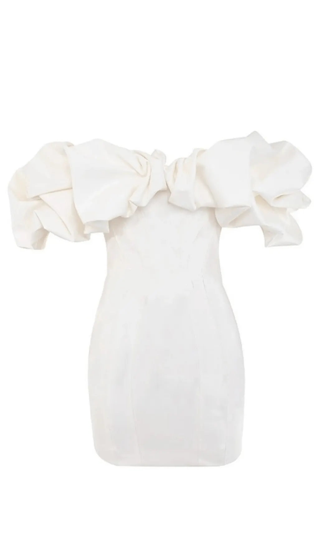 Satin Ruffle Strapless Dress Flowering Girl