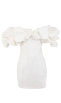 Satin Ruffle Strapless Dress Flowering Girl