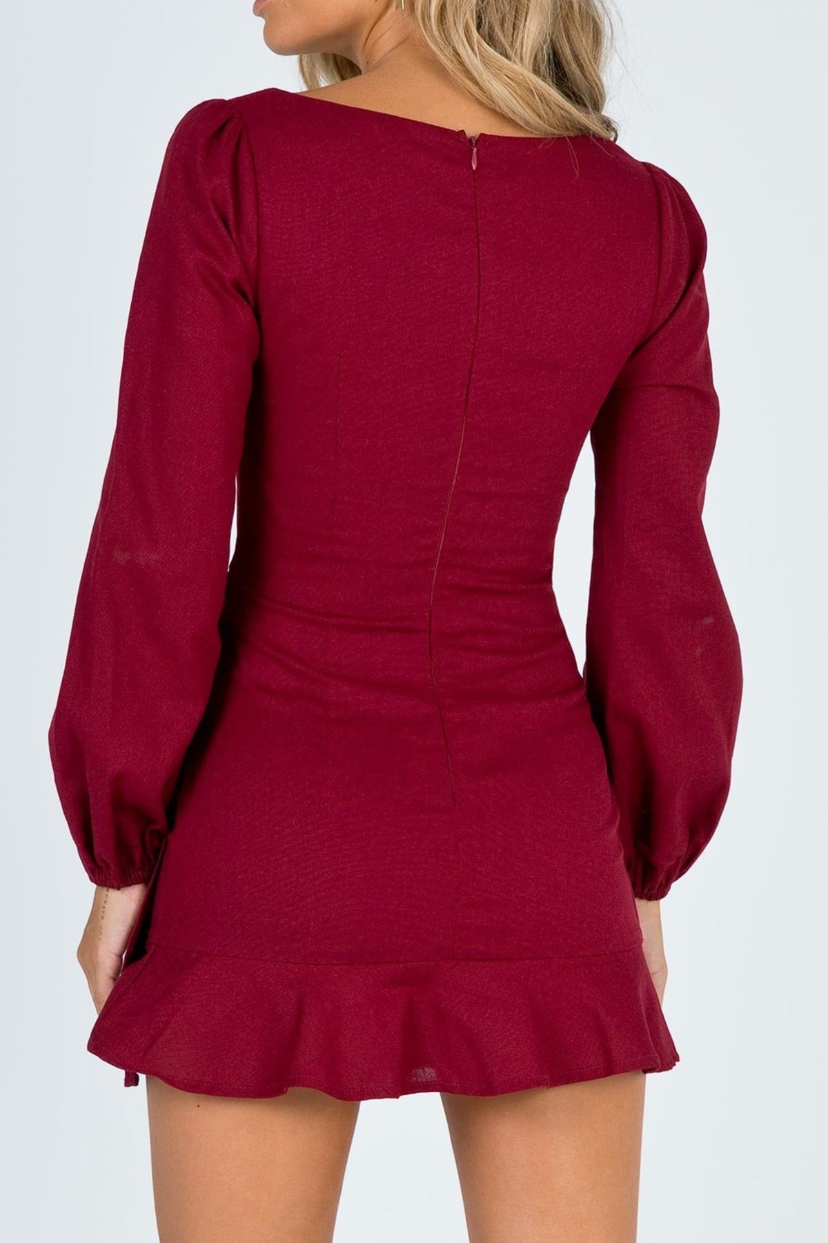 Long Sleeve Villa Mini Dress Flowering Girl