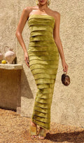 Ulvareth Strapless Maxi Dress Flowering Girl
