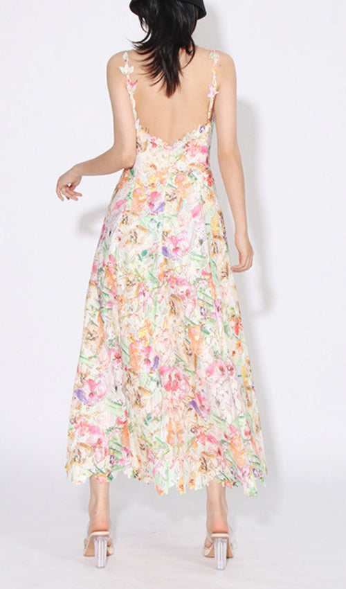 Asasia Floral Maxi Dress Flowering Girl