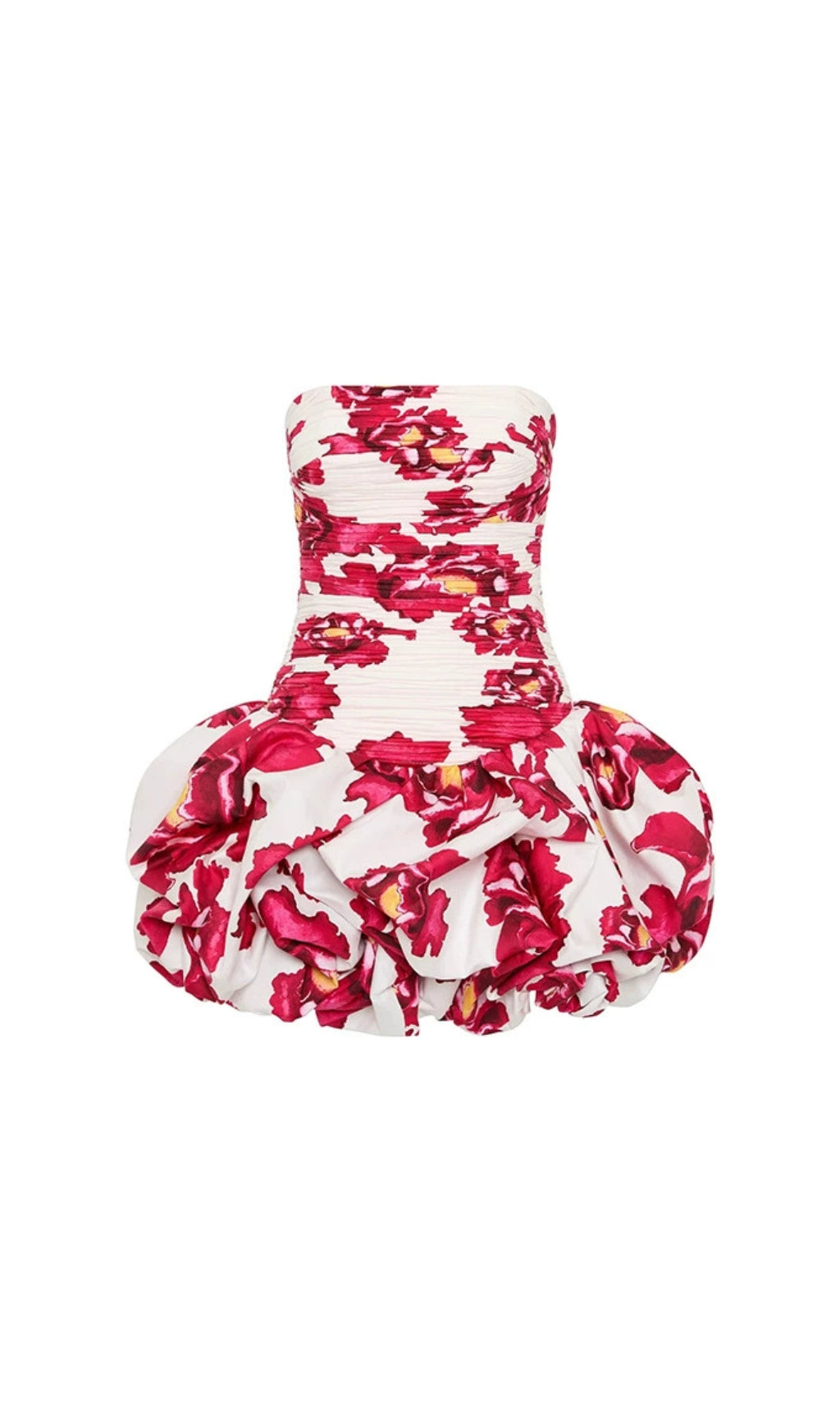 Ellen Strapless Printed Mini Dress Flowering Girl
