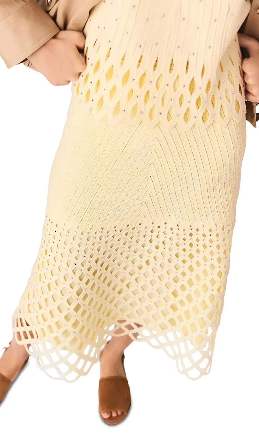 Crochet Midi Skirt Flowering Girl