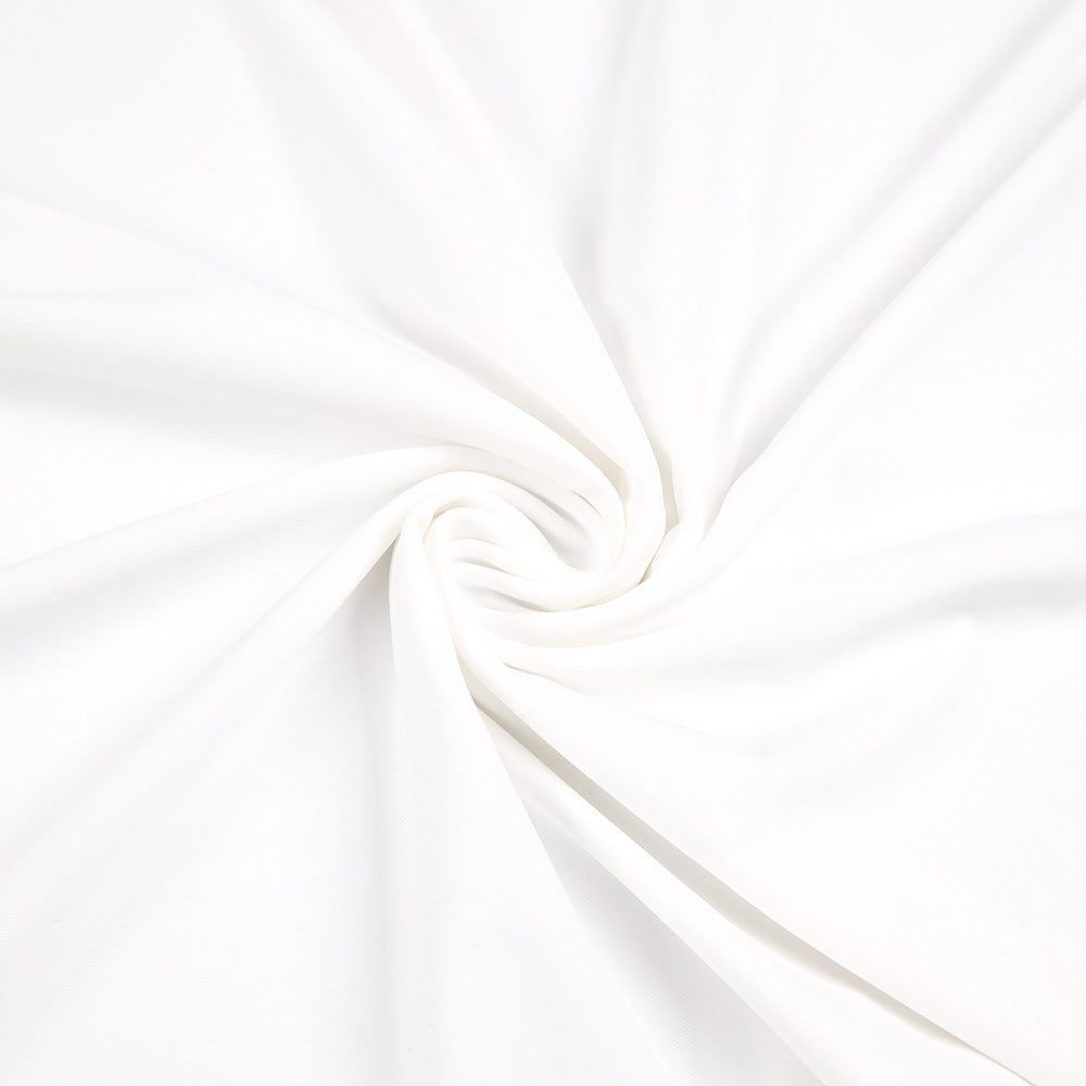 Round neck ribbon knot maxi dress in white Flowering Girl