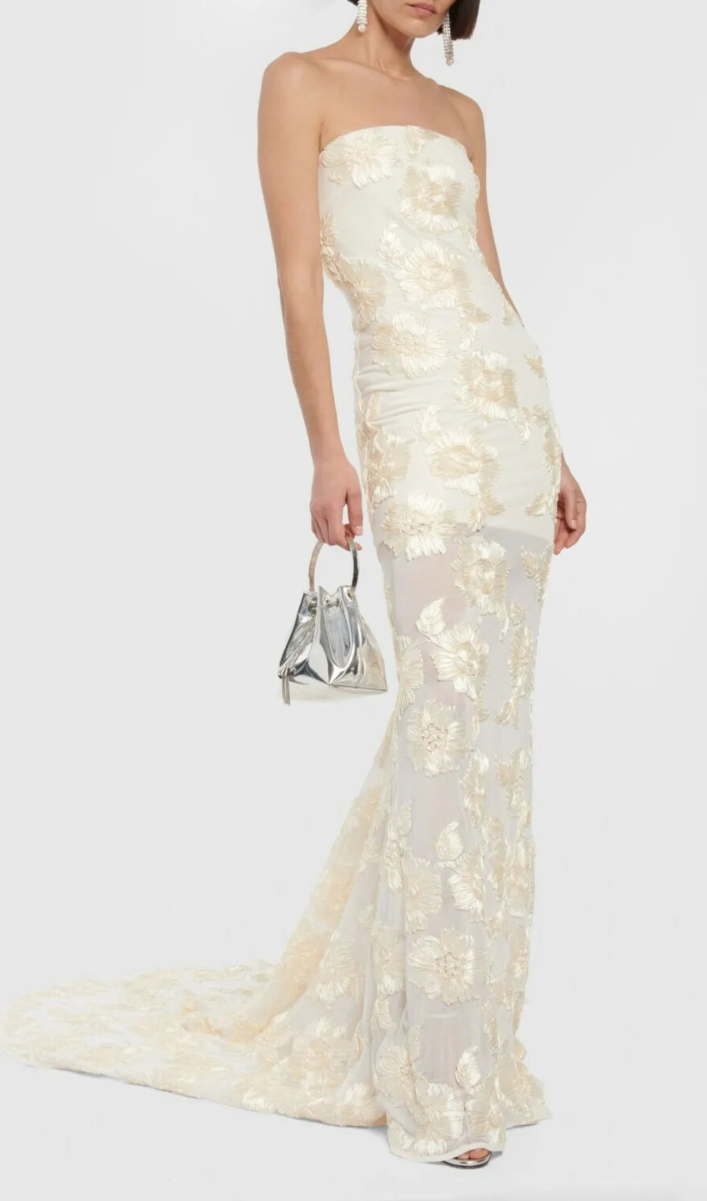 Auria Flower Mesh Gown Flowering Girl