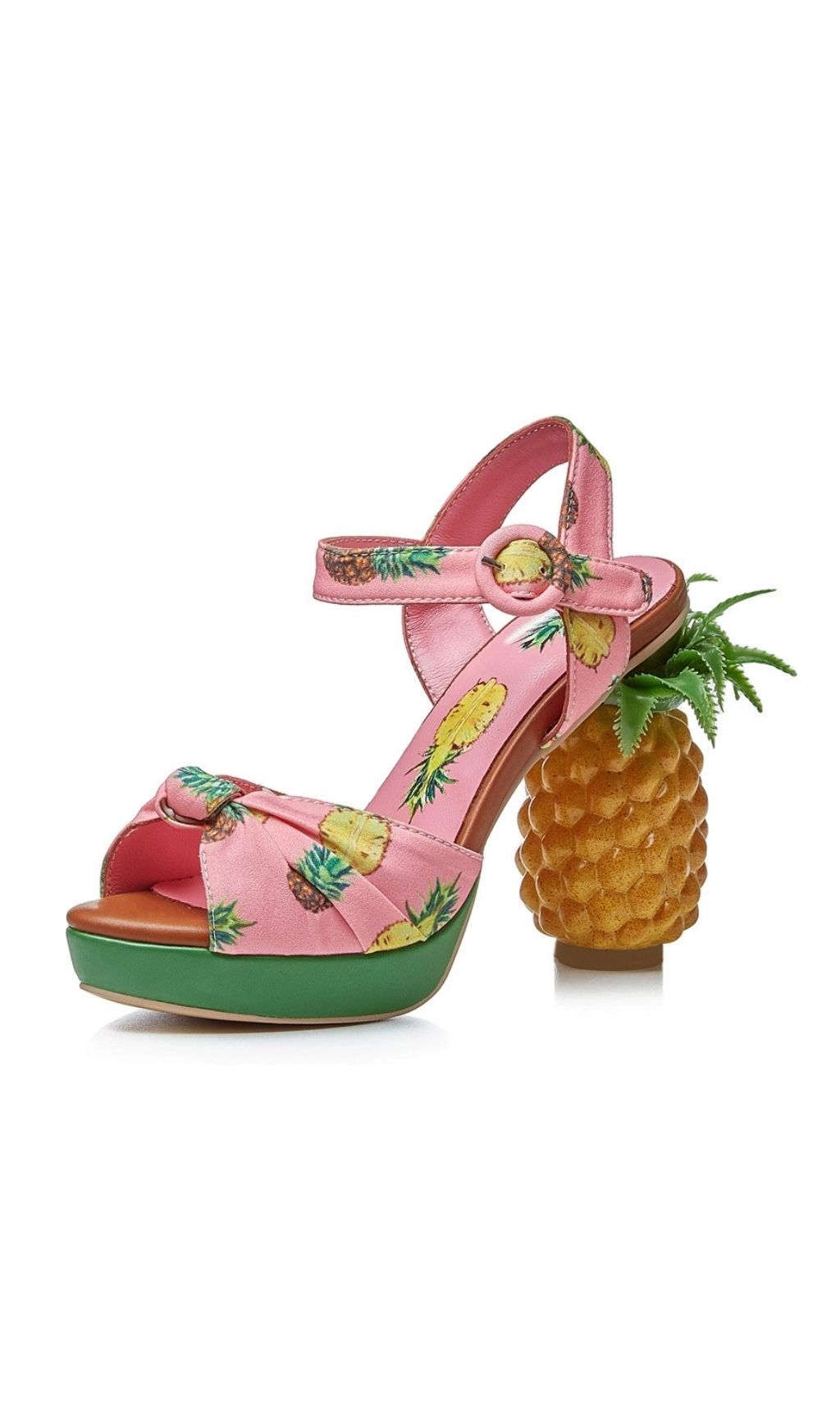 Azhira Pineapple Sandals In Pink Flowering Girl