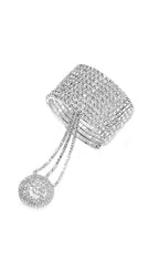 Dedrick Multi-Layer Rhinestone Interfinger Bracelet Flowering Girl