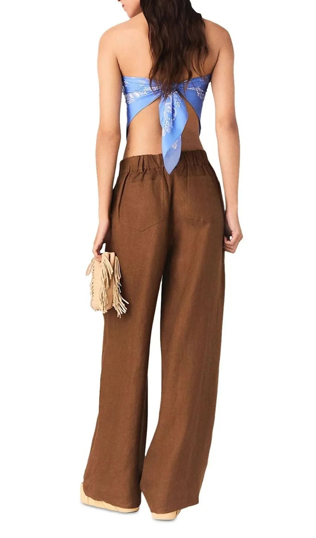 Piumacao Linen Pants Flowering Girl