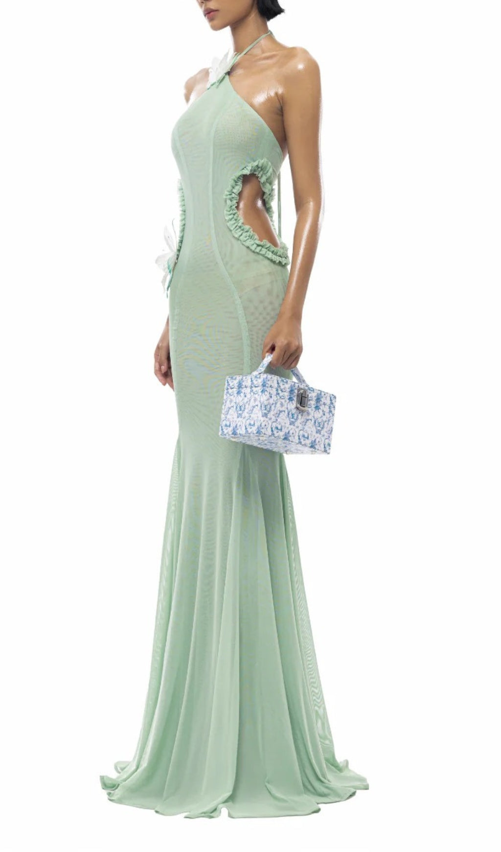 Carina Halter Butterfly Maxi Beach Dress Flowering Girl