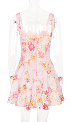 Calixte Floral Printed Mini Dress Flowering Girl