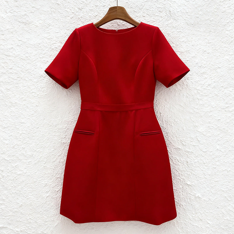 Iscah Red Mini Dress Flowering Girl