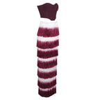 ashley Gradient Fringe Corset Two Piece Bandage Set Flowering Girl