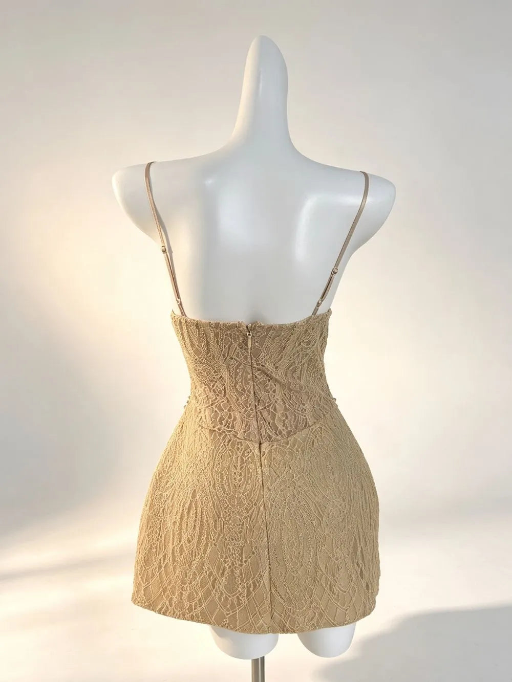 Mills Spaghetti Beaded Mini Dress Flowering Girl