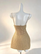 Mills Spaghetti Beaded Mini Dress Flowering Girl