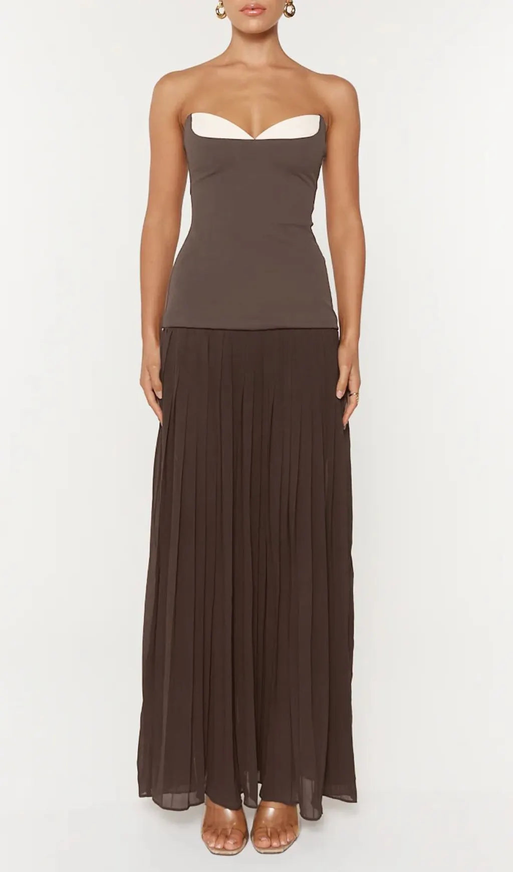 Isoke Strapless Patchwork Maxi Dress Flowering Girl
