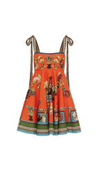 Ilya Strappy Printed Mini Dress Flowering Girl