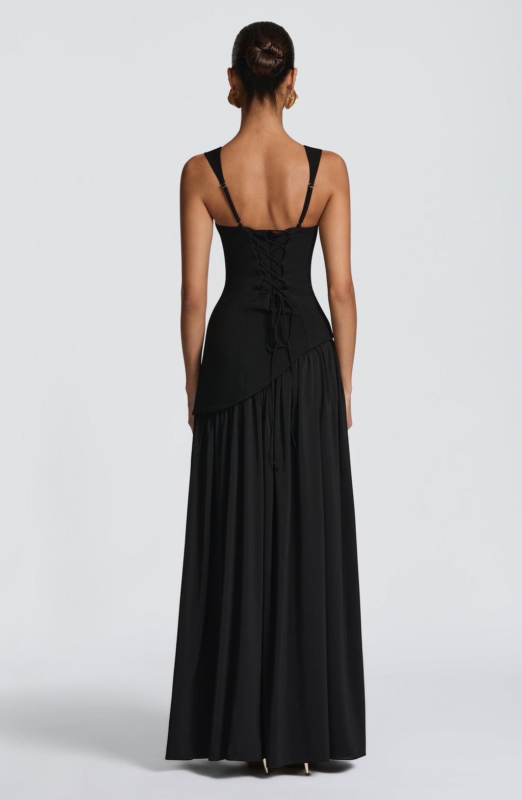 Tullulah Maxi Dress - Black Flowering Girl