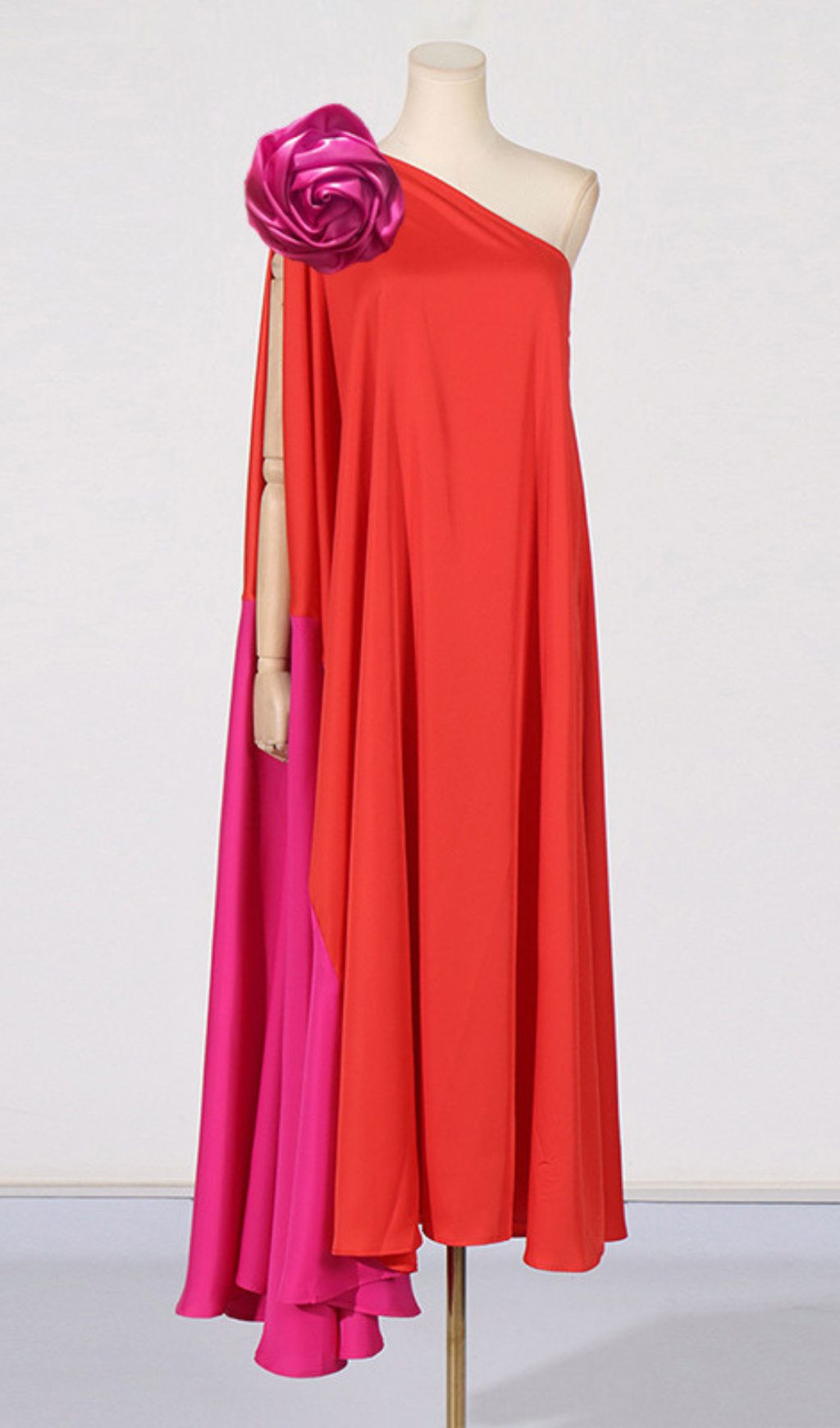Jaslene One Shoulder Flower Maxi Dress Flowering Girl