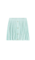 MINT SEQUIN PLEATED KNIT SKIRT Flowering Girl