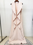 Evoleta Sleeveless Ruffle Maxi Dress Flowering Girl