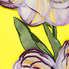 Yvonne Appliqué Floral Mini Dress in Yellow Flowering Girl