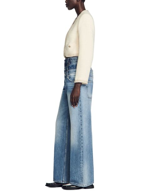 BEAD TRIM CROPPED TWEED JACKET Flowering Girl