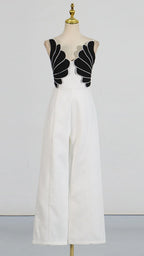 Flavia White Decor Jumpsuit Flowering Girl