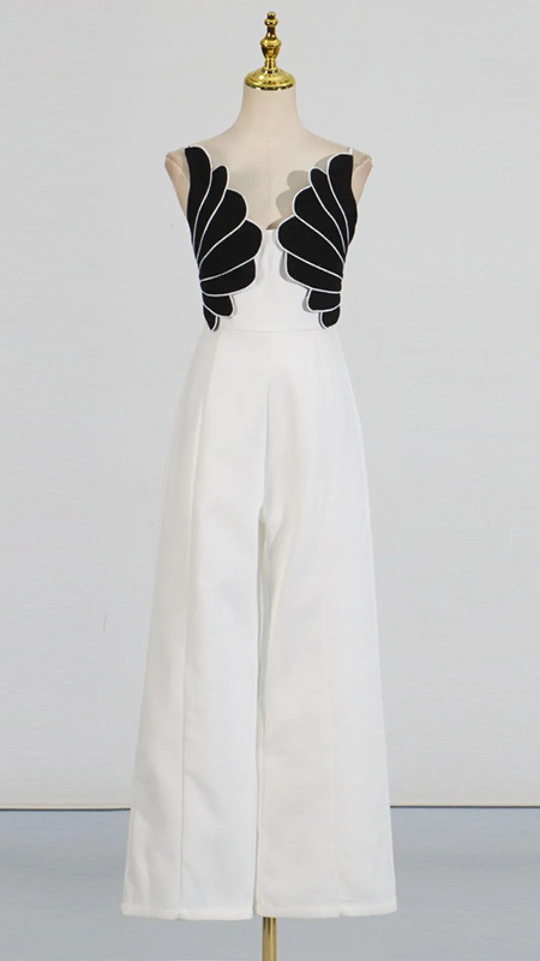 Flavia White Decor Jumpsuit Flowering Girl