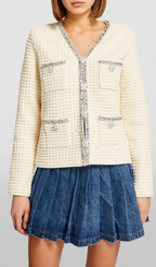 CREAM KNIT CARDIGAN Flowering Girl