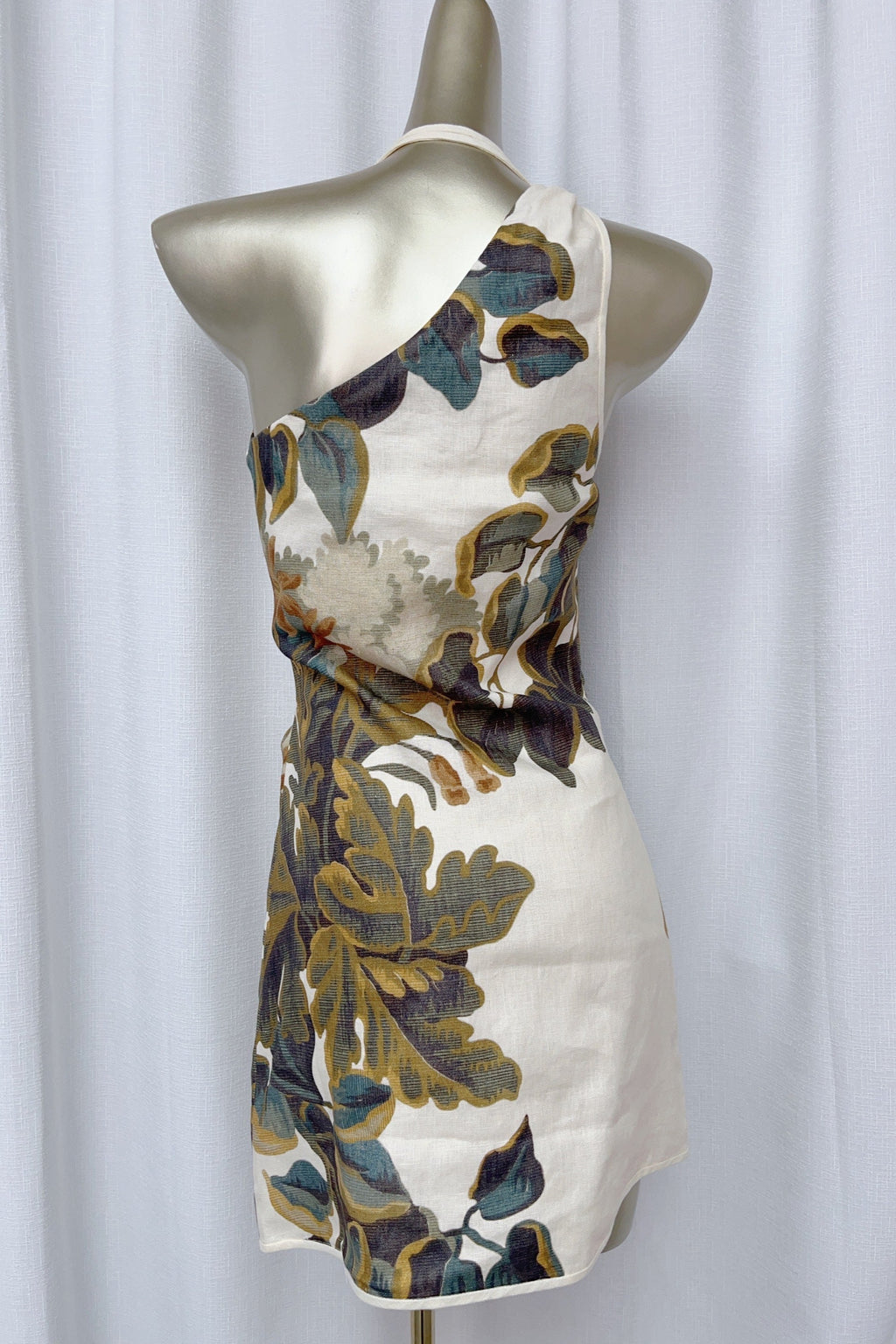 Floral print Asymmetric Mini Dress Flowering Girl
