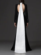 Manya Black Long Sleeve Maxi Dress Flowering Girl