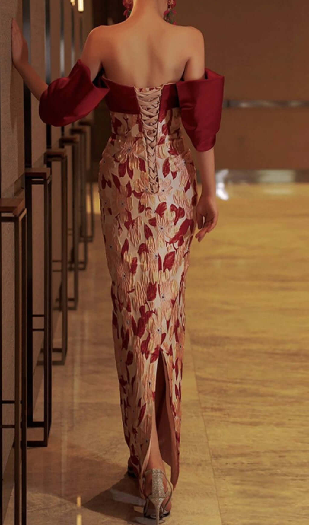 Avishav Off Shoulder Flower Maxi Dress Flowering Girl