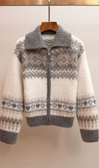 Jianna Lapel Sweater Flowering Girl