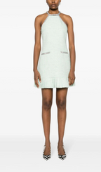 MINT BOUCLE MINI DRESS Flowering Girl