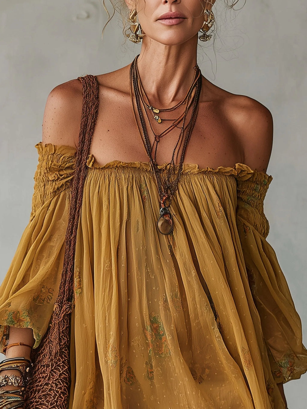 Yellow Chiffon Floral Off Shoulder Mini Dress Flowering Girl