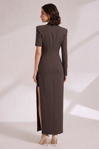 Asymmetrical Lace-Inset Blazer Dress Flowering Girl