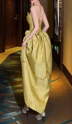 Fang Strapless Flower Maxi Dress Flowering Girl