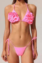 Euran Halter Flowers Bikini Flowering Girl