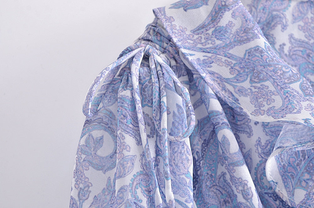Margarite Printed Mini Dress Flowering Girl