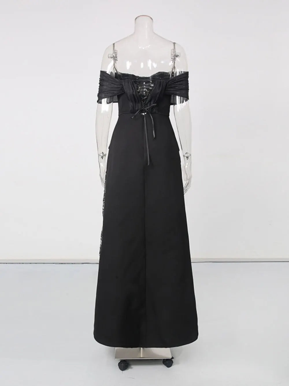 Manica Black Lace Top & Maxi Skirt Flowering Girl